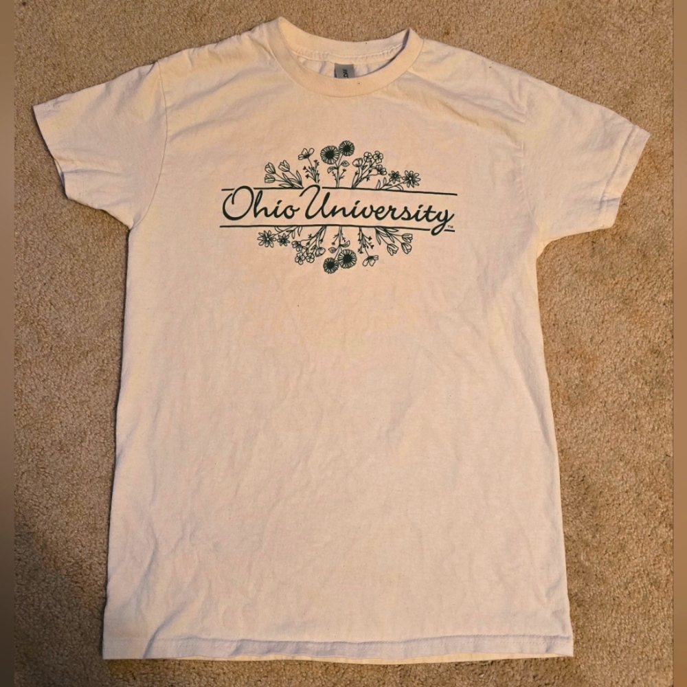 Ohio University Cream T-Shirt Small